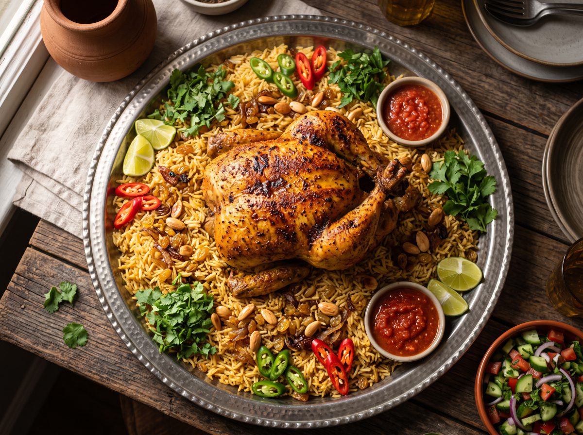 المندي اليمني بالدجاج
