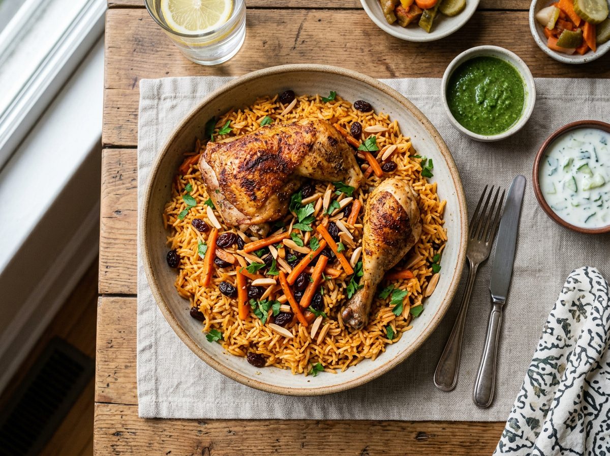رز بخاري بالدجاج