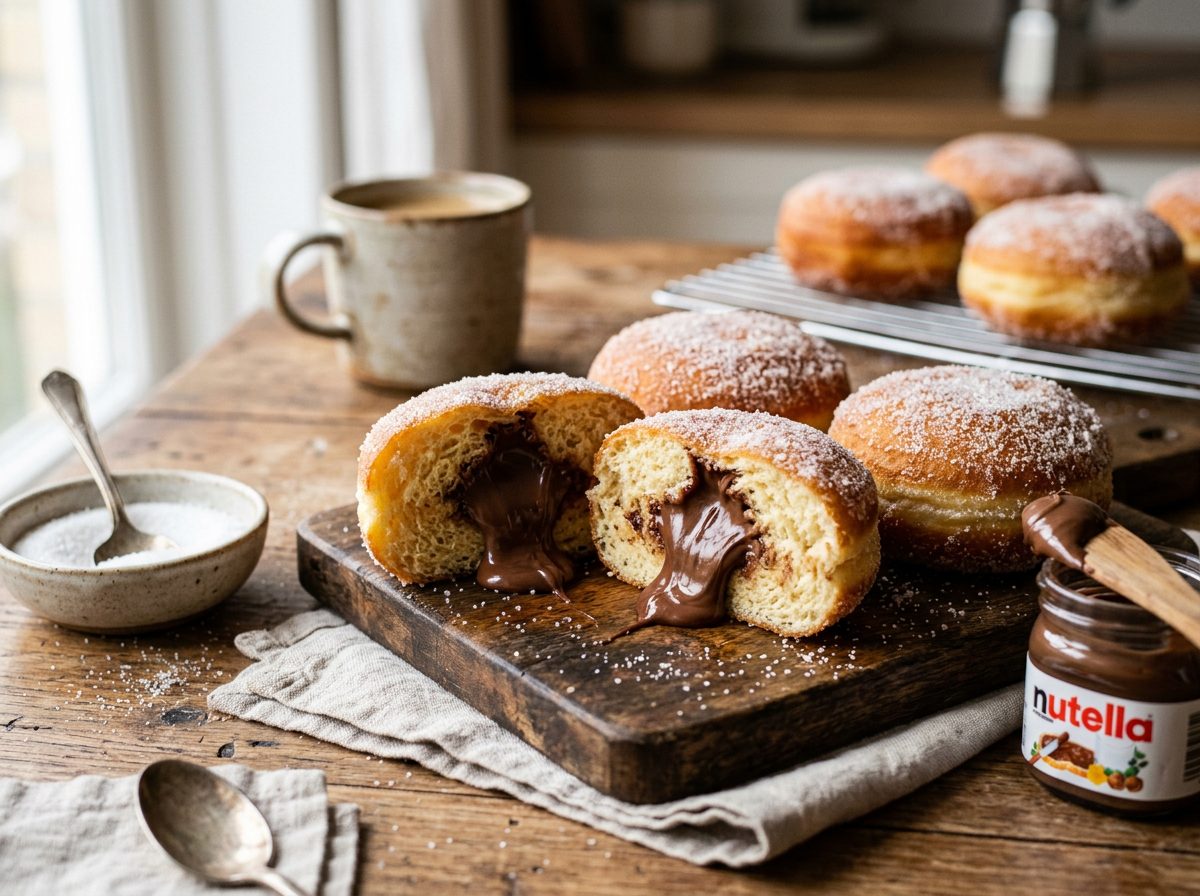 Nutella-Stuffed Donuts