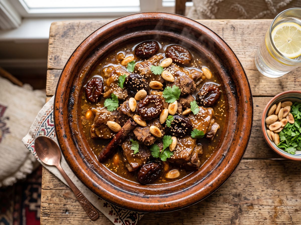 طاجين اللحم بالبرقوق